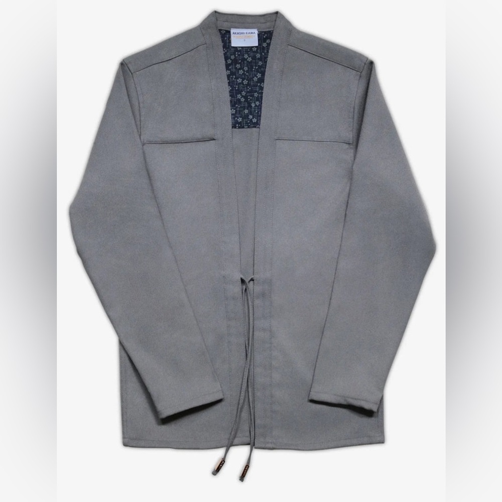 Akashi-Kama men’s Noragi jacket sz XXL in technical grey